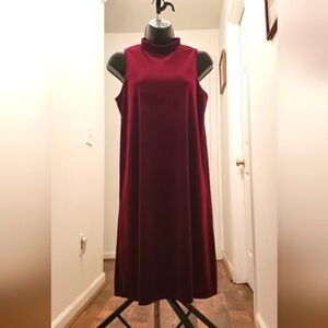 Tiana B Red Velour Dress